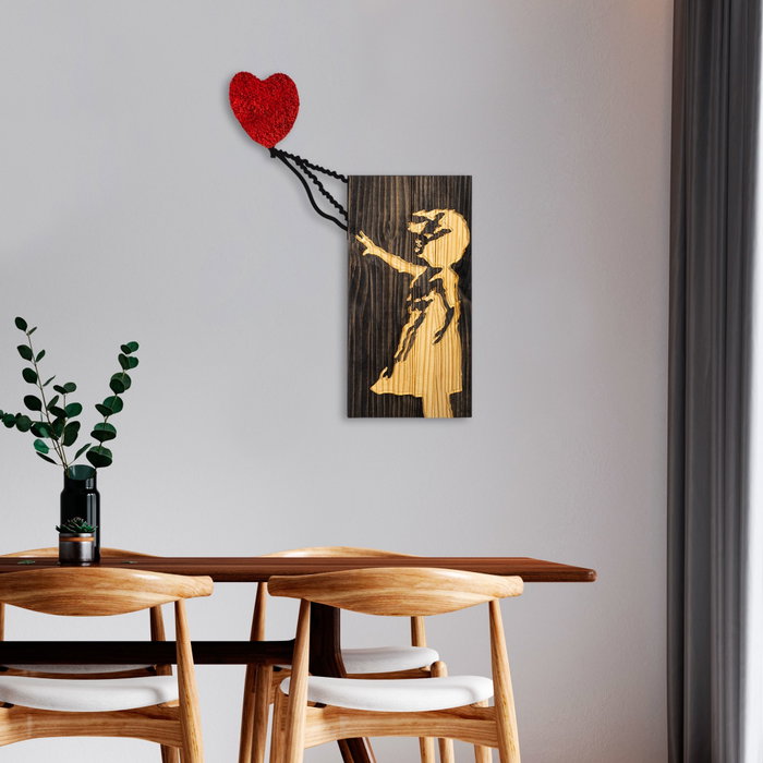 Wallity Banksy - 15-1 Accesorio de Pared Decorativo de Madera y Metal Wallity Banksy - 15-1 Accesorio de Pared Decorativo de Madera y Metal